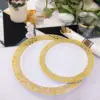 9-inch-22 cm-gold-edged-hollowed-out plate-1 piece