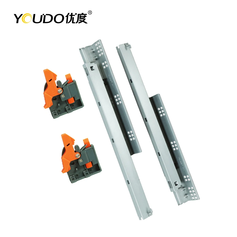 Youdo Hafele Undermount Full Extension Drawer Slide Telescopic Channel