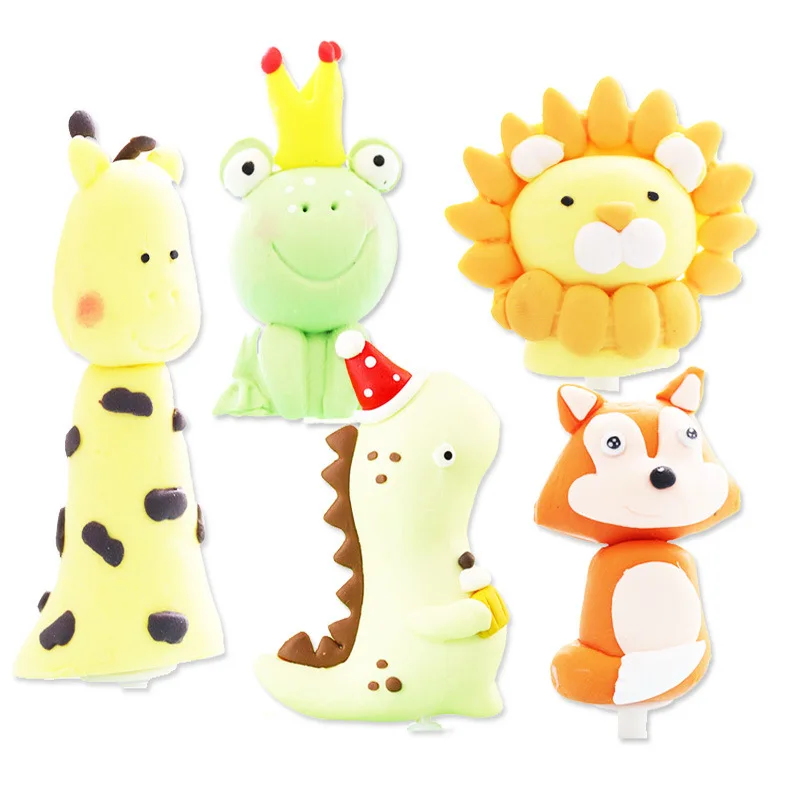 Animali Cake Topper, 37 Pezzi Decorazione per Torta Con Animali, Decorazione per Torta con Animali Della Foresta, Decorazioni per Torte Zoo