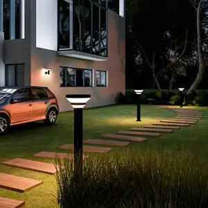Vertak Decorative Led Contemporary Wall Light Solar Nordic Modern Wall Lamp Outdoor Light Garden Pathway Lights