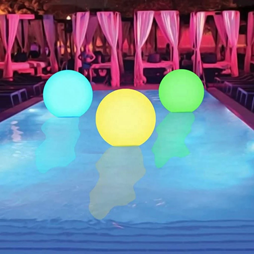 Ballon de plage gonflable PVC ballon flottant qui brille dans le jouet de ballon de plage sombre