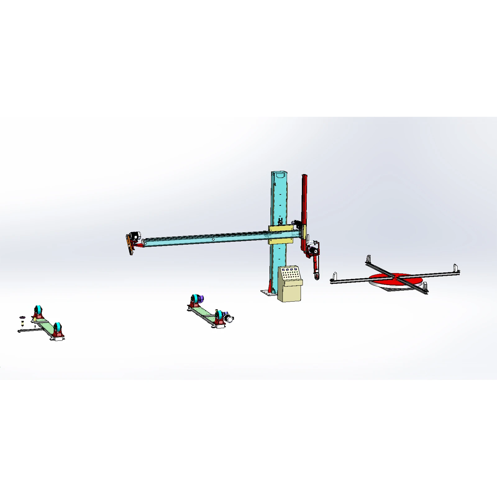 Automatic ADV Grinding Tank Outer Surface Polishing Machine for Vessel Tank Shell