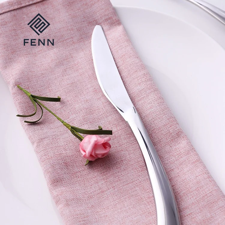 FENN Restaurant Hotel Catering Used Steak Pasta Cutlery Set Stainless Steel Spoon And Fork Knife Dinner Flatware Set