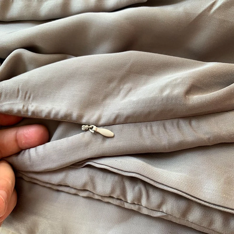 super soft 4pcs grey cooling bamboo bedding sheets set  hom  100 cotton hotel