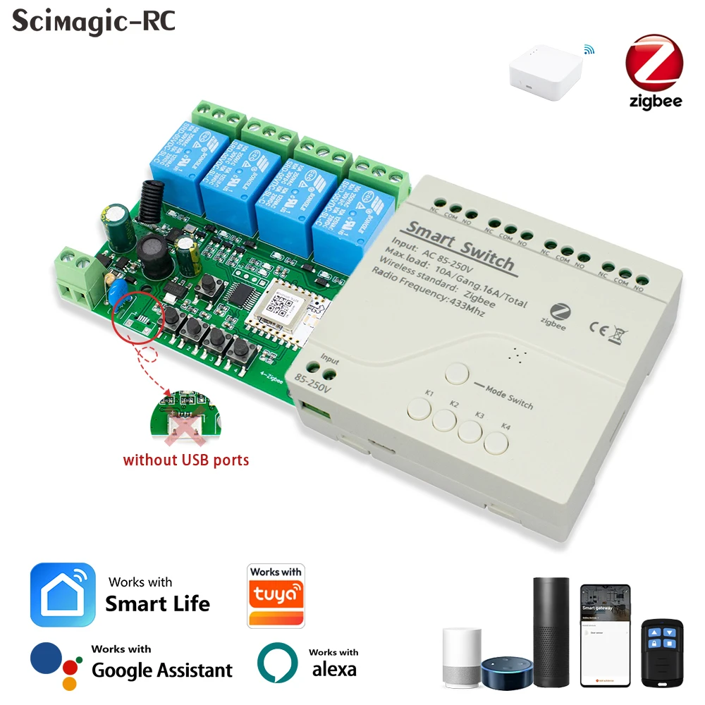 Alibaba.com: Zigbee Relay Module, Smart Switch with APP and Voice ...