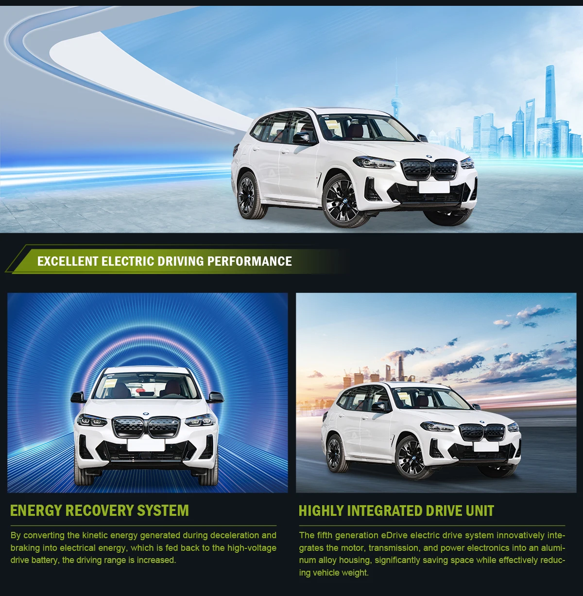 540Km Bmw Ix3 Electric Car New Energy Suv B-M-WIX3 Range Left Steering