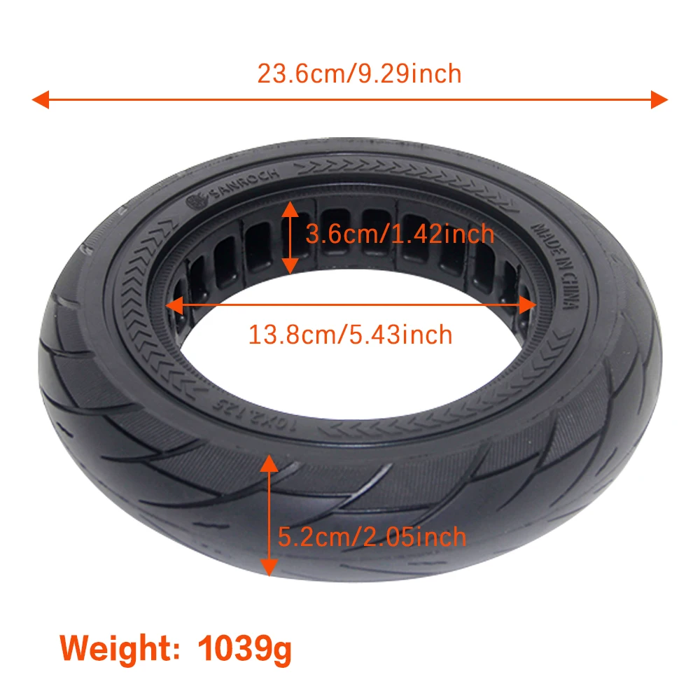 10*2.125 Solid Tire for Ninebot Max G30 Electric Scooter,10*2.5 Solid Tire for Ninebot F20 F25 F30 F40 Electric Scooter