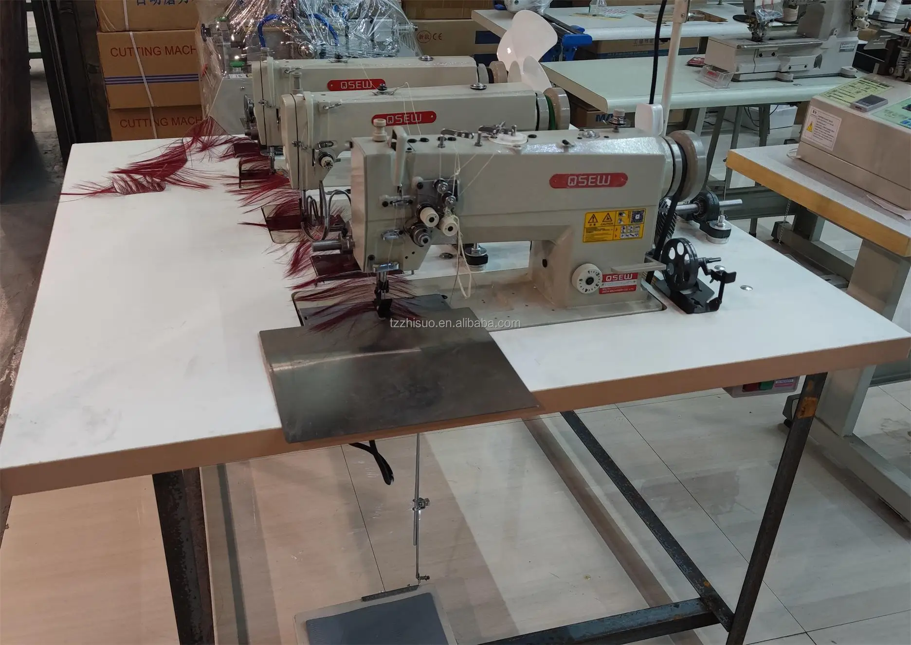 Qs842 Three Head Hair Weft Making Machine Wig Periwig Hairpiece Double