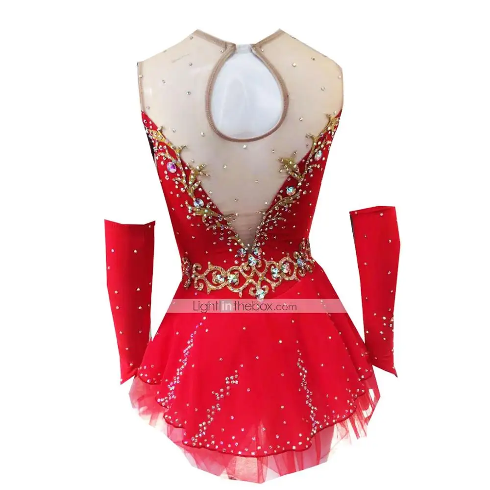 fitted lace wedding dress Amazon.com: Ice Skating Dress Red Black Stitching Performance wear Teens  Long Sleeves Figure Skating Dress for Competition : Clothing, Shoes &  Jewelry main image 1