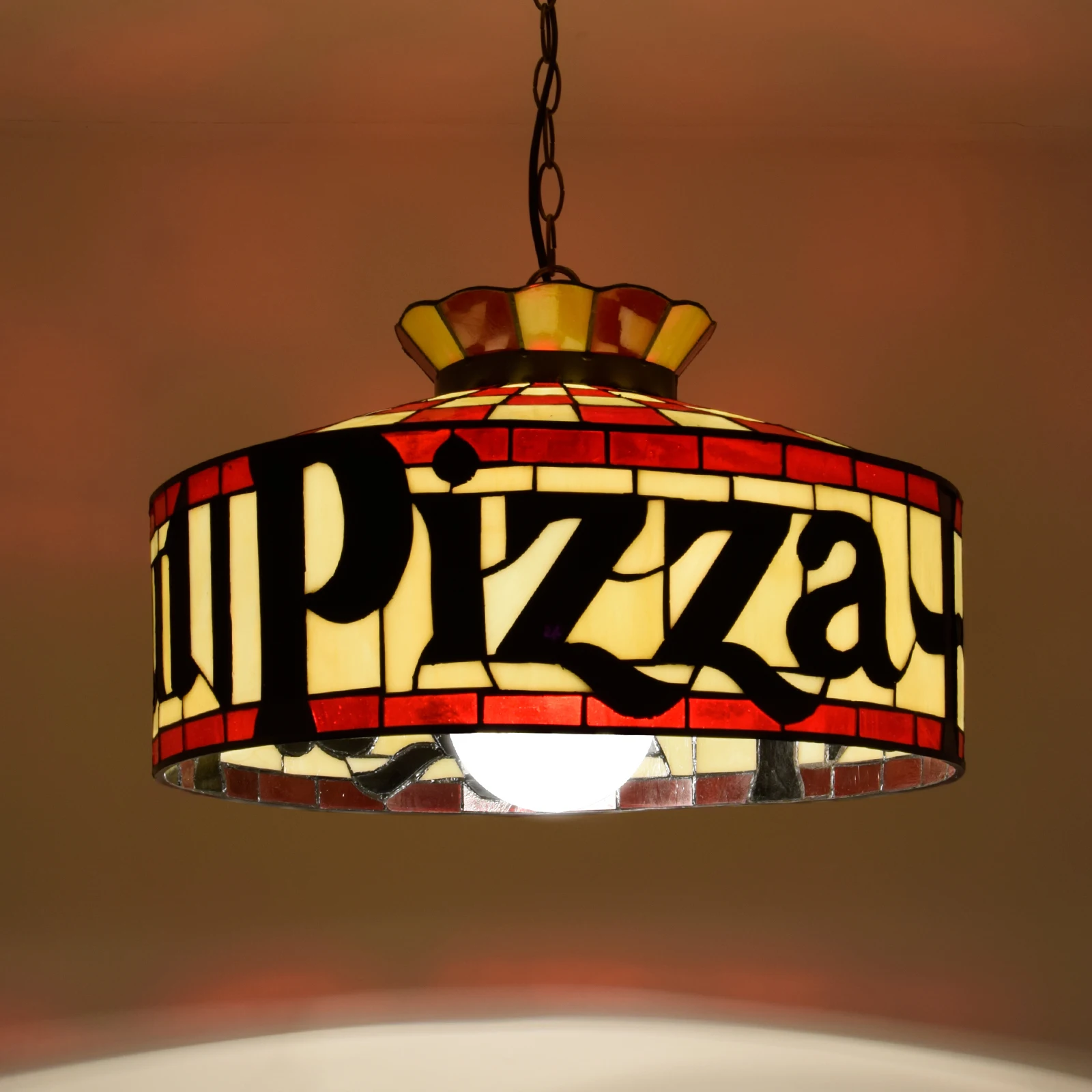 Antique Pizza Lamp Shade Tiffany Lamps Made In China Indoor Decor ...