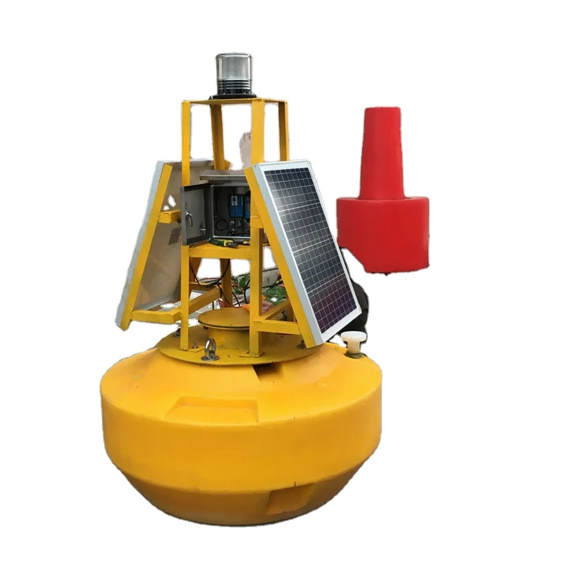 Manufacturer Diameter 1200mm Big Buoyancy Hydrological Buoy with Solar Panels Water Quality Monitoring Buoy