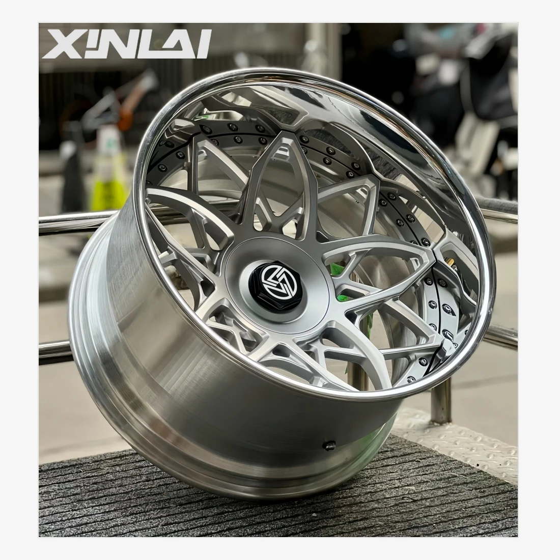 XINLAI Custom Deep Lip Deep Concave Polished 2-piece 5x112 5x114.3 5x120 18 19 20 21 22inch Forged Wheels for E30 E60 F30 M4 M5 - Image 1