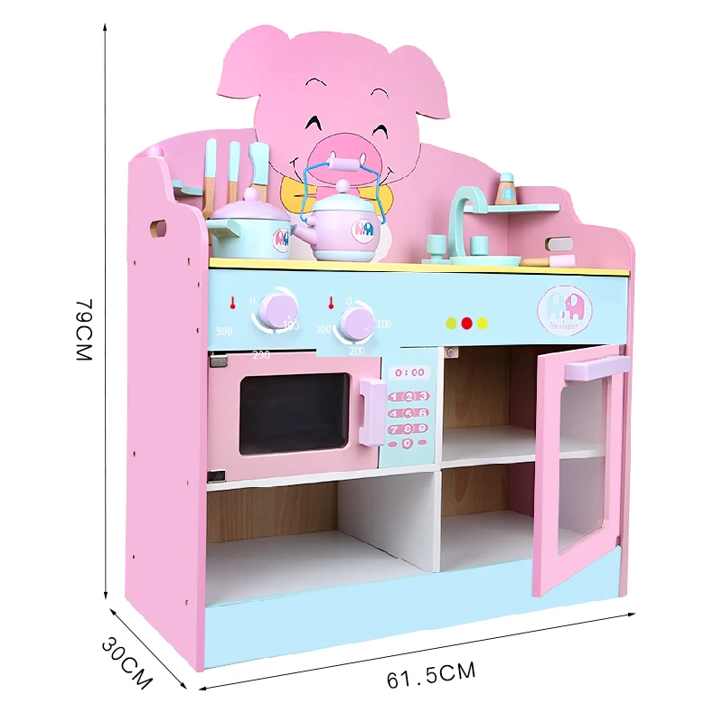 
 2020 самые модные игрушки Монтессори, прекрасная кухня, приготовление пищи, игра, твердые деревянные игрушки для детей  