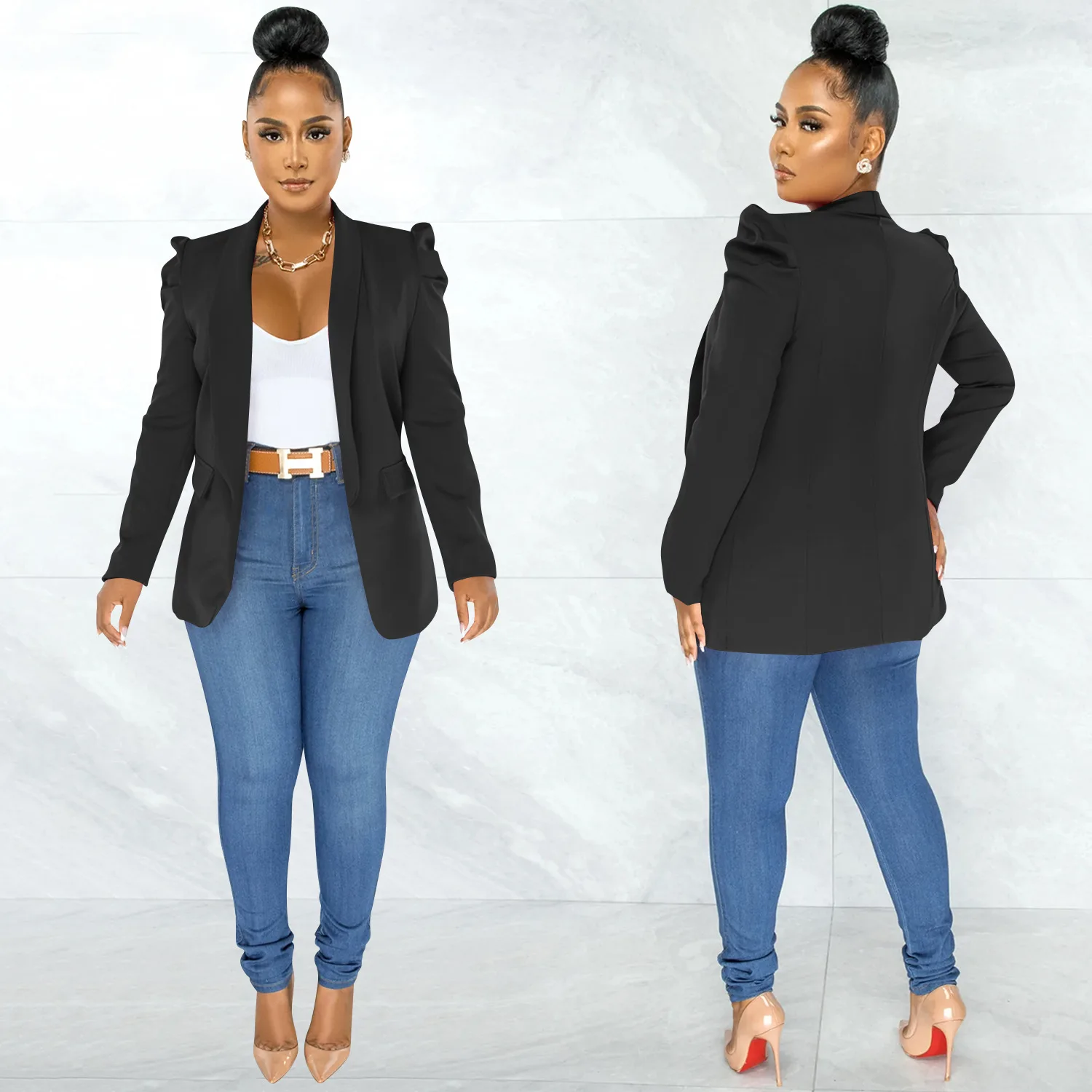 Solide dames costume d'affaires veste femme 2022 travail costume