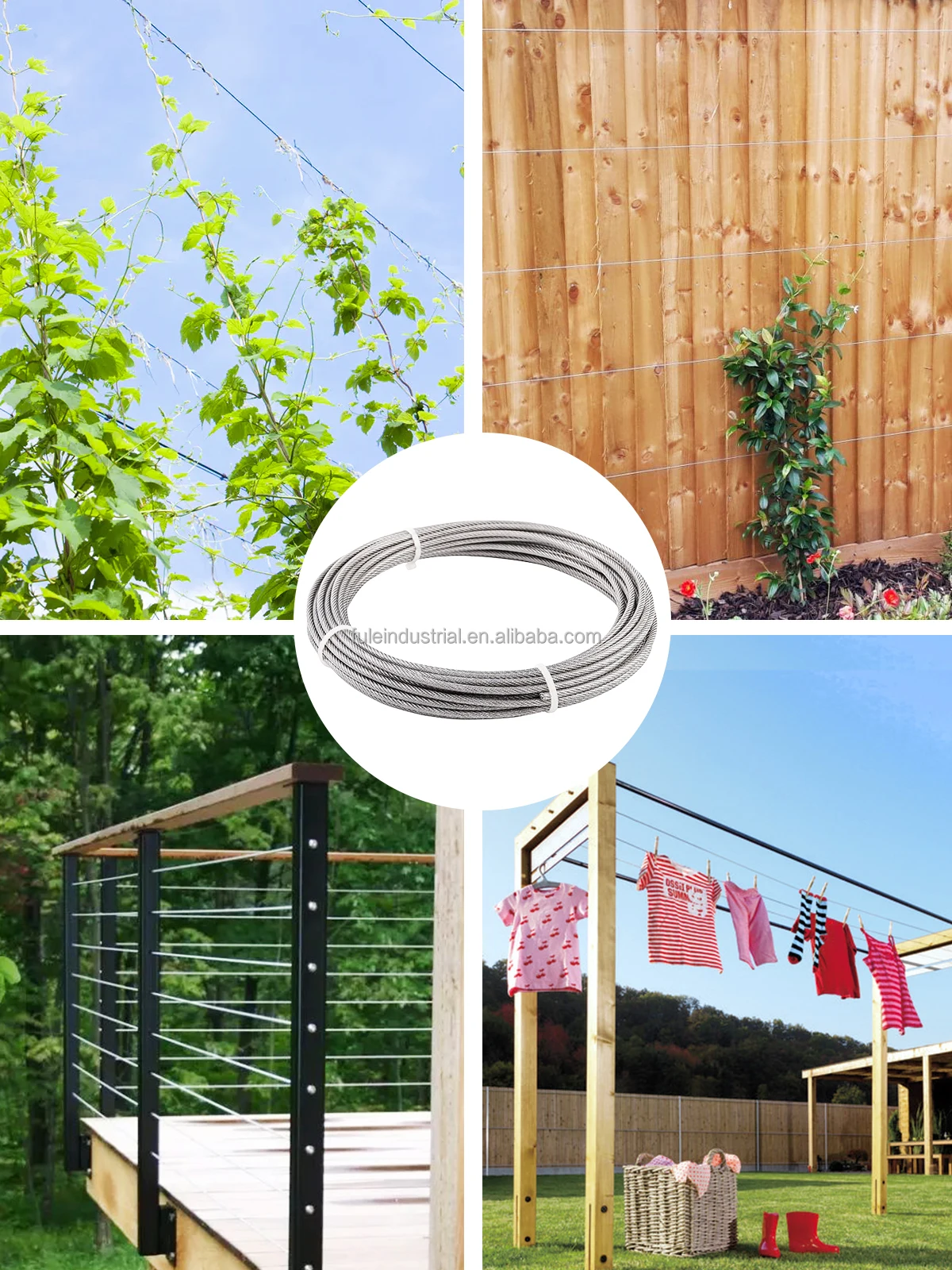 Galva Rigid 1.2mm Stainless Steel Wire Rope Rigging 7x19 11mm 12mm ...