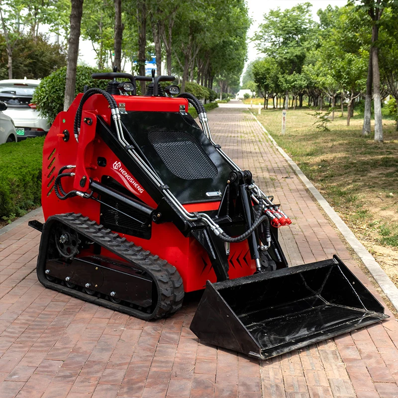 EU/EPA Factory Direct 1000kg Wheel Skid Steer Loader Compact Track Loader Construction Auger 1 Year Warranty EPA Engine