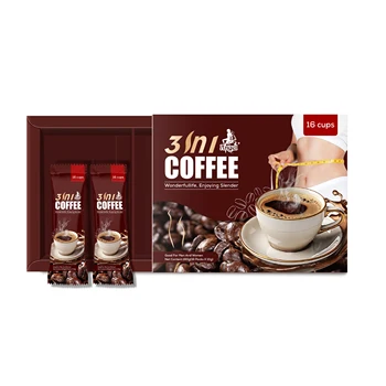 3 in 1 Slender Coffee Promote a Healthy Body Shape Enzyme Detox Beauty Instant Coffee