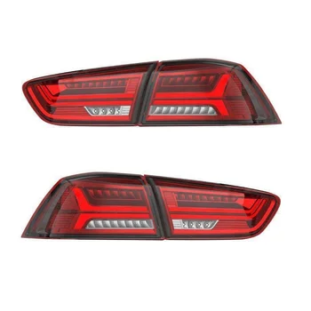 VLAND Smoked LED Tail Lights For Mitsubishi Lancer / EVO X 2008-2017 – Full Set, DOT-Certified, Plug-and-Play