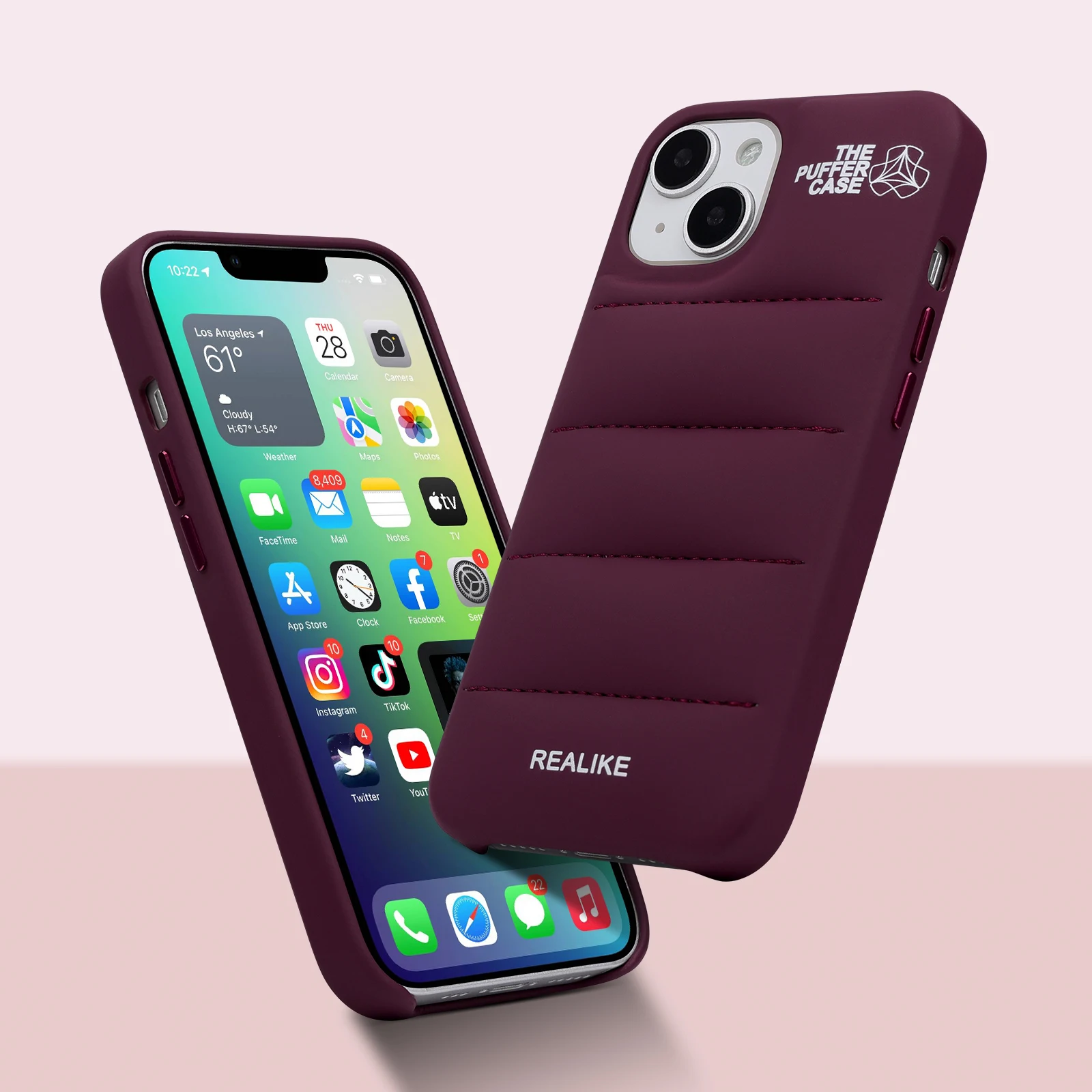 【新品未使用】THE PUFFER CASE - (iPhone 13Pro) The Puffer Case® - Black | Urban Sophistication