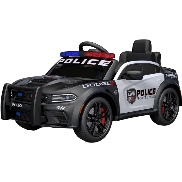 New Licensed Dodge City Kids Police Car Children 12v Electric Car Ride 