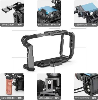 SMALLRIG BMPCC 4K & 6K Cage for Blackmagic Design Pocket Cinema Camera 4K & 6K W/Cold Shoe 2203B product image