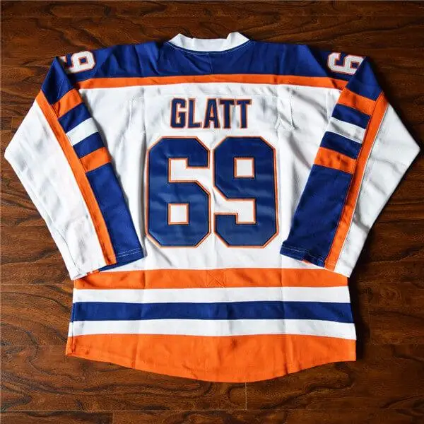 Doug The Thug Glatt Halifax Highlanders #69 Goon Movie Hockey Jersey S-XXXL