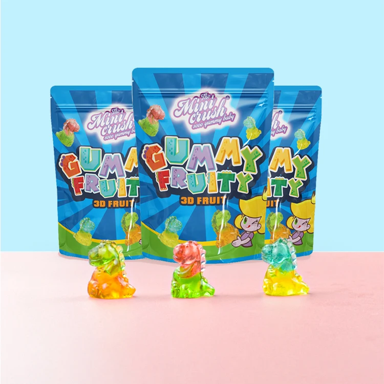 4D Sweets Dinosaur with Sandwich Gummy Candies Manufacturers Wholesale Chewy Candy Fruit Toy Gummy Candy