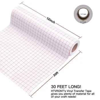 ORACAL 12 X 10' Feet Roll Clear Transfer Tape w/Grid for Adhesive Vinyl |  Vinyl Transfer Tape for Cricut, Silhouette, Cameo. Application Paper Rolls
