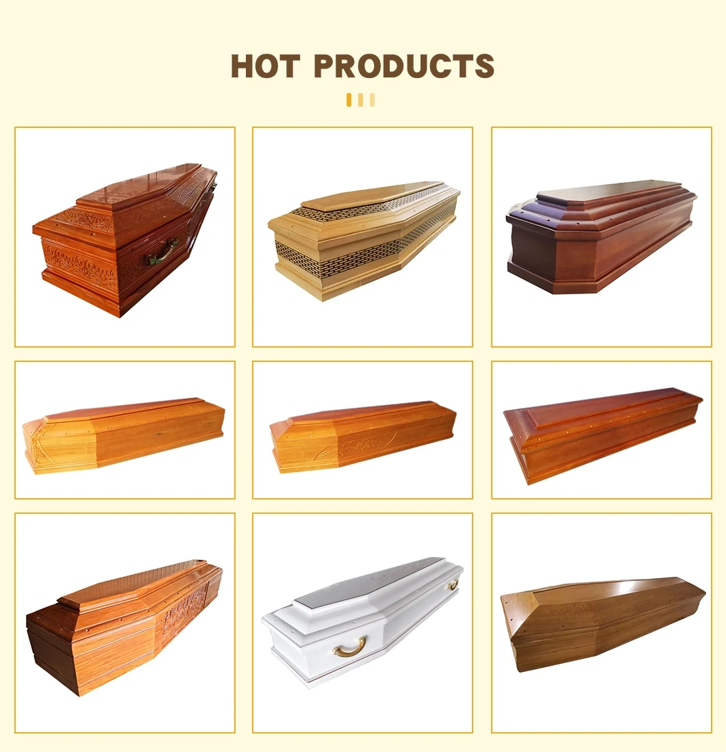 It003 Funeraria Wooden Cheap Coffin Manufacturers Cercueil Pas Cher