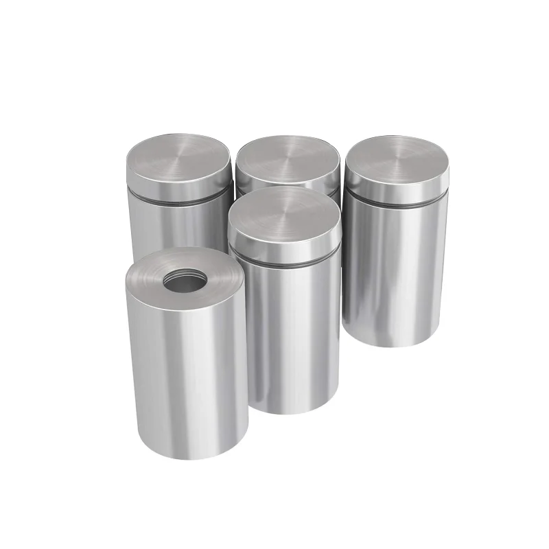 Glass Fastener 12mm Stainless Steel Acrylic Advertisement spacers Standoff Pin Nail Billboard Fixing Mount Holder Standoff Screw