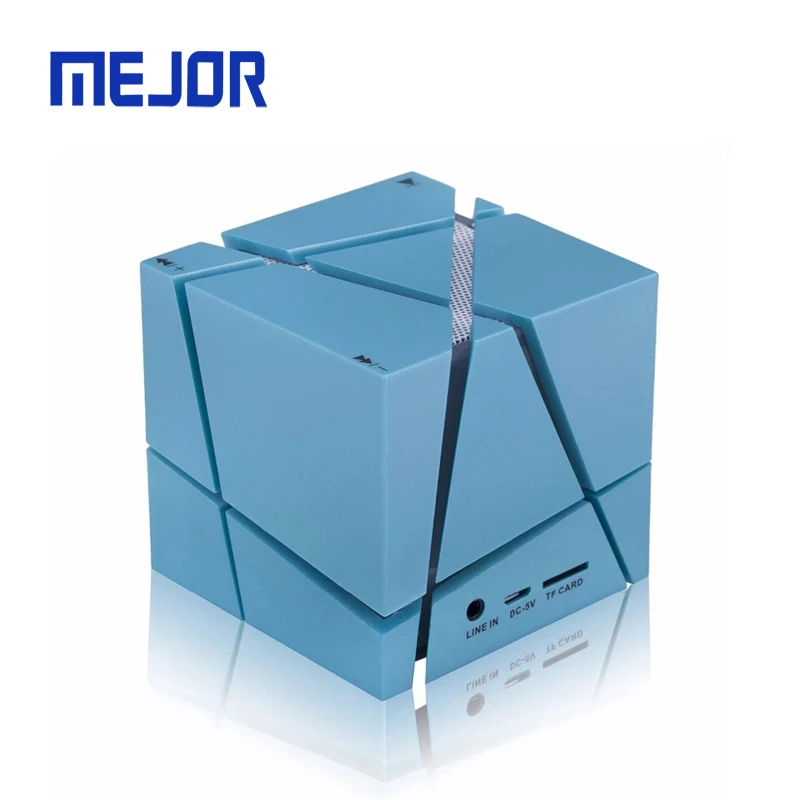 Dance Music 7 LED Flash RGB Home Sound Speakers One Music Stereo Wireless Cube 10W Subwoofer Speaker Box
