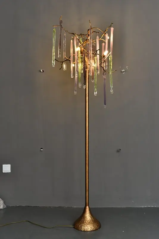 Meerosee Copper Crystal Wall Light Villa Crystal Stand Lights MD87041