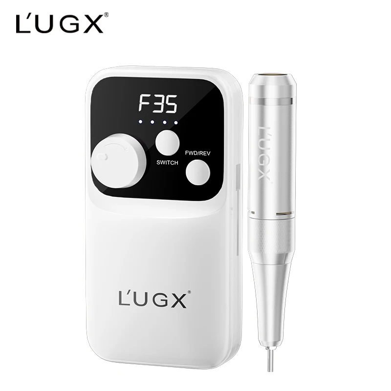 L'UGX LG602s Portable Rechargeable Nail Drill Machine - 35000 RPM