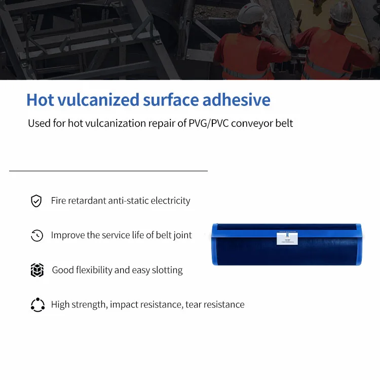 Pvcpvg Conveyor Belt Hot Vulcanized Joint Unvulcanized Core Rubber
