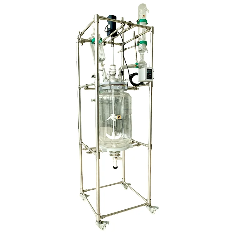 Ask Reactor Quimico 50l Lab Vacuum Chemical Single Layer Jacketed Glass ...