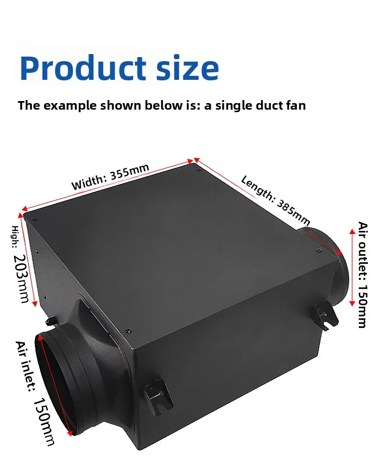 Inline Duct Fan, 220V, Electric - detail 14