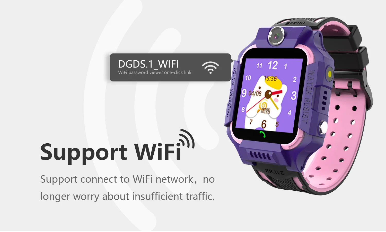 Z6F Large Capacity Battery Kids Smart Watch IP67 Waterproof Gps Tracker Video Call Sim Card 4G Kids Smart Watch for Children