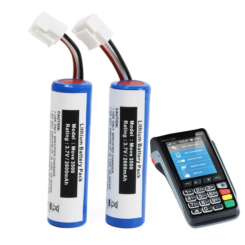 Pin Li Ion 3.7V 3200mAh 2600mAh Move 3500 Move 5000 Pin F26402376 Pin Li-ion cho Máy POS Ingenico