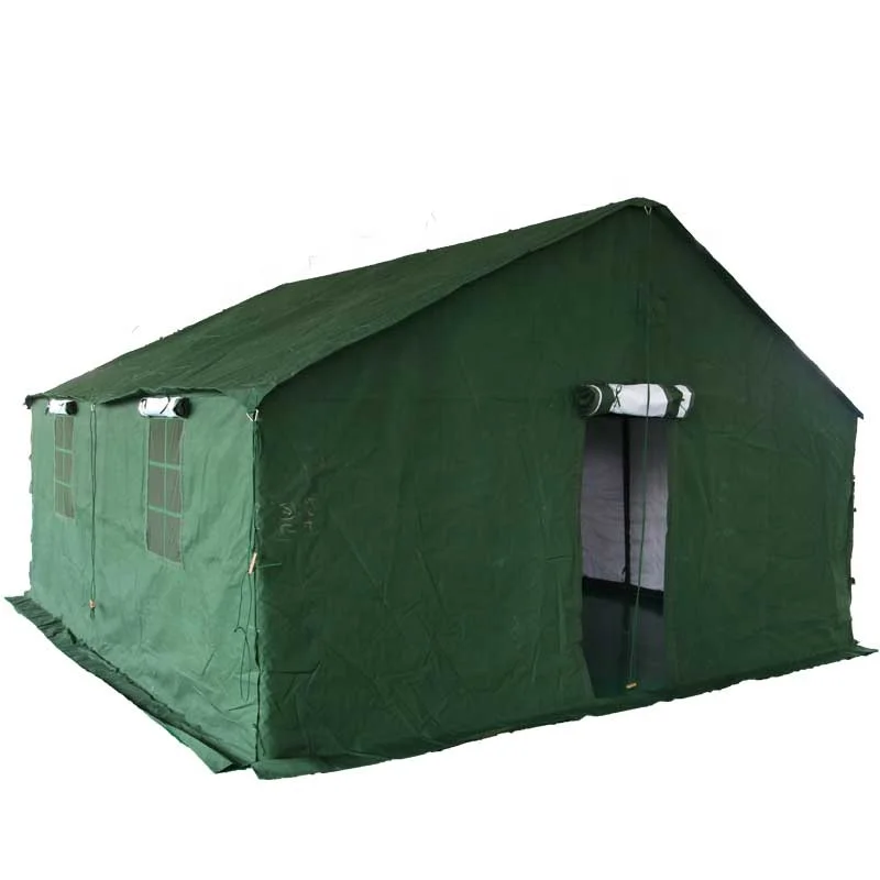 KMS 5x5 Winter Cold Weather Canvas Frame Structure Green Wear Resistance  Camping Tents With Ground Sheet