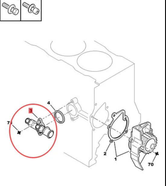 レンジ OEM：1336.Q2 1336Q2 Auto Parts Car Thermostat，Compatible