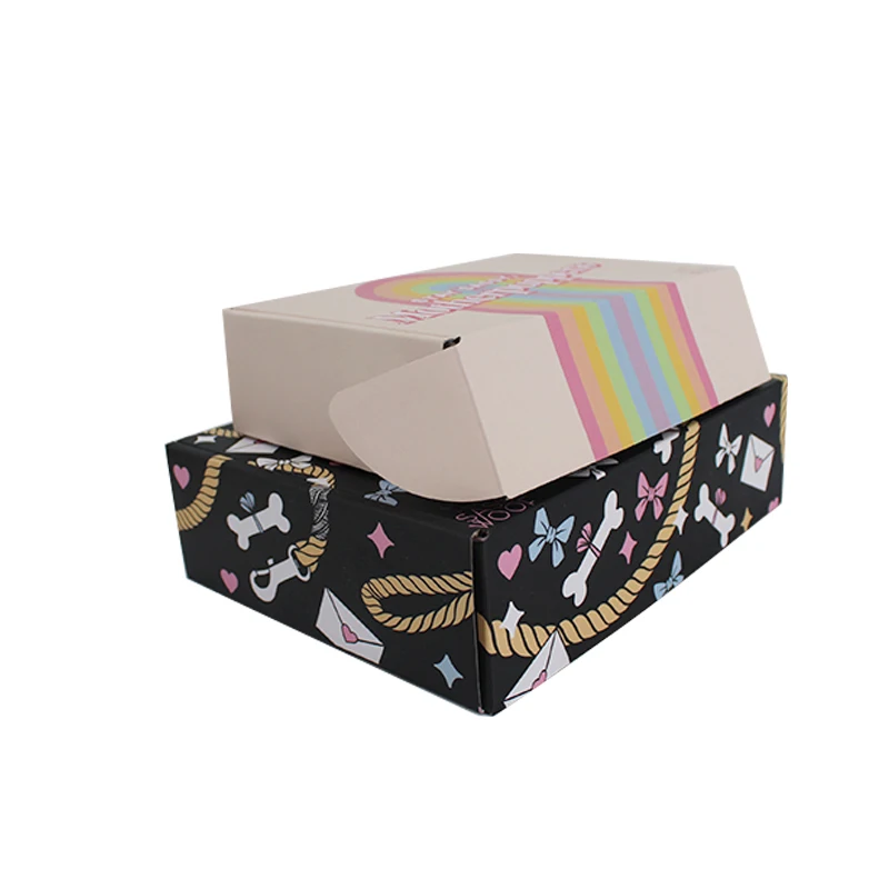 Package Mini Design Logo Blue Hard Paper High Quality Cardboard mailer Box