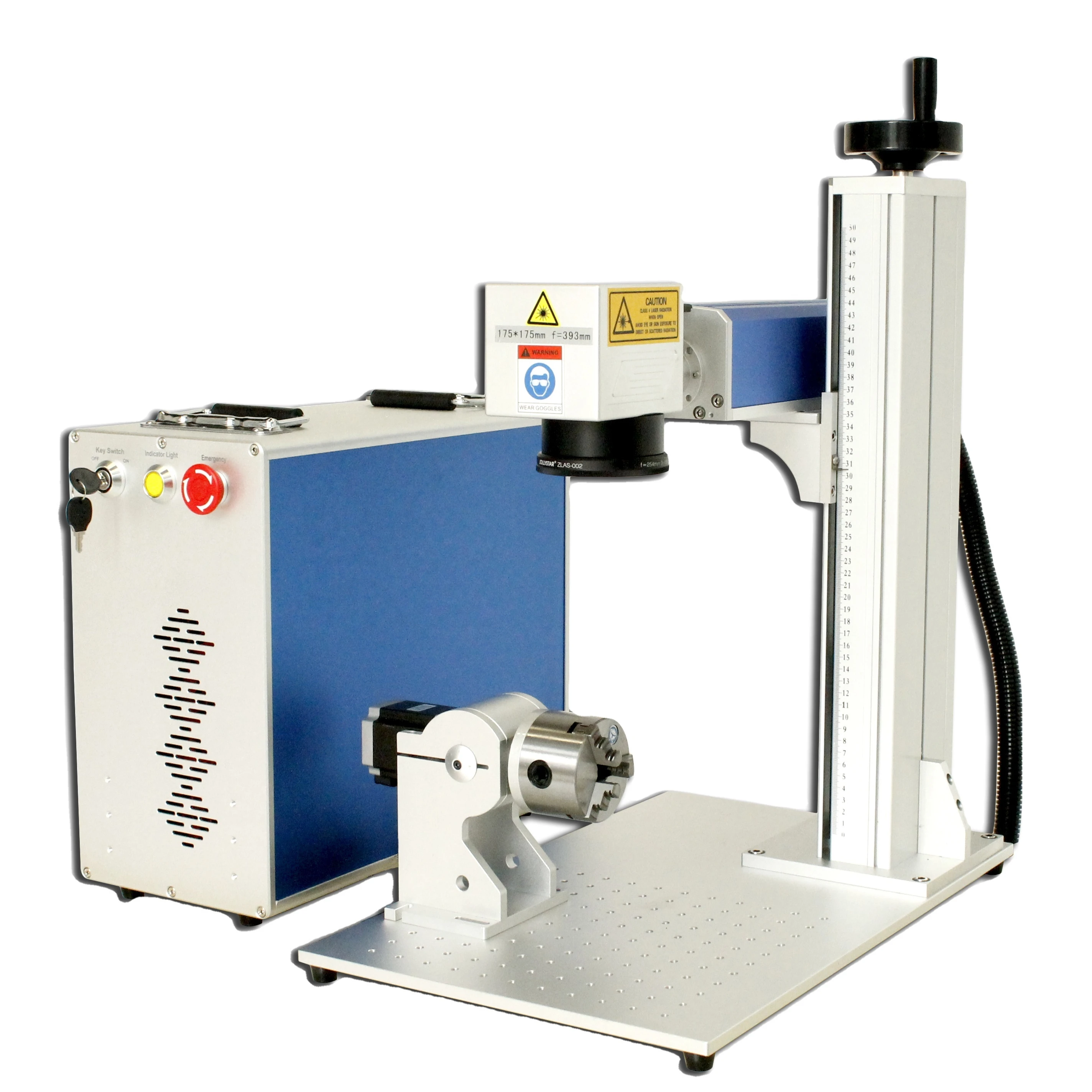 Multifunctional Desktop Automatic 20W 30W 50W 60w 80w 100w 200w Raycus MAX JPT Metal Laser Engraving Fiber Laser Marking Machine