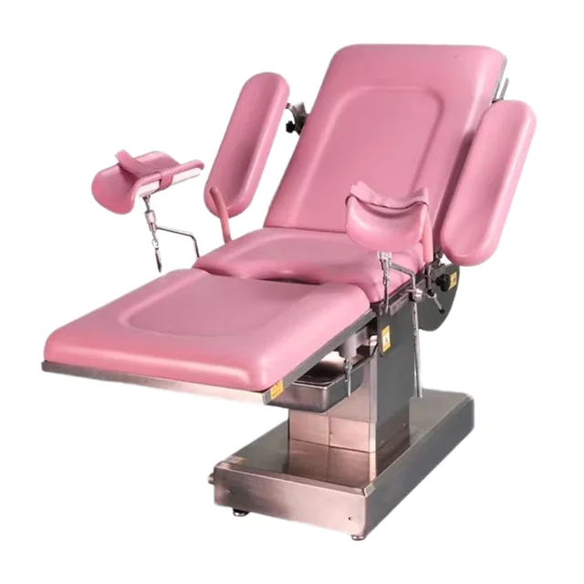 Luxury Portable Gynecology Operating Bed Multifunction Electric Power Made Durable Metal Plastic Hospital Exam Chair Bed Drawer