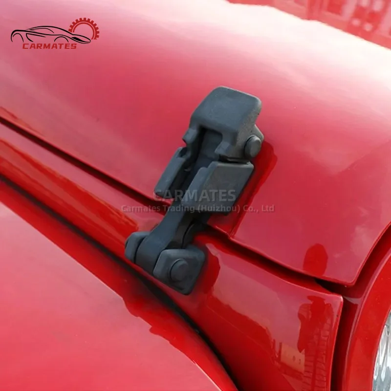 Hood Latch Rubber Catch Release Kit Left and Right Both Side Hood Lock Catches for Jeep Wrangler TJ 1997-2006 Replace 55176636AD