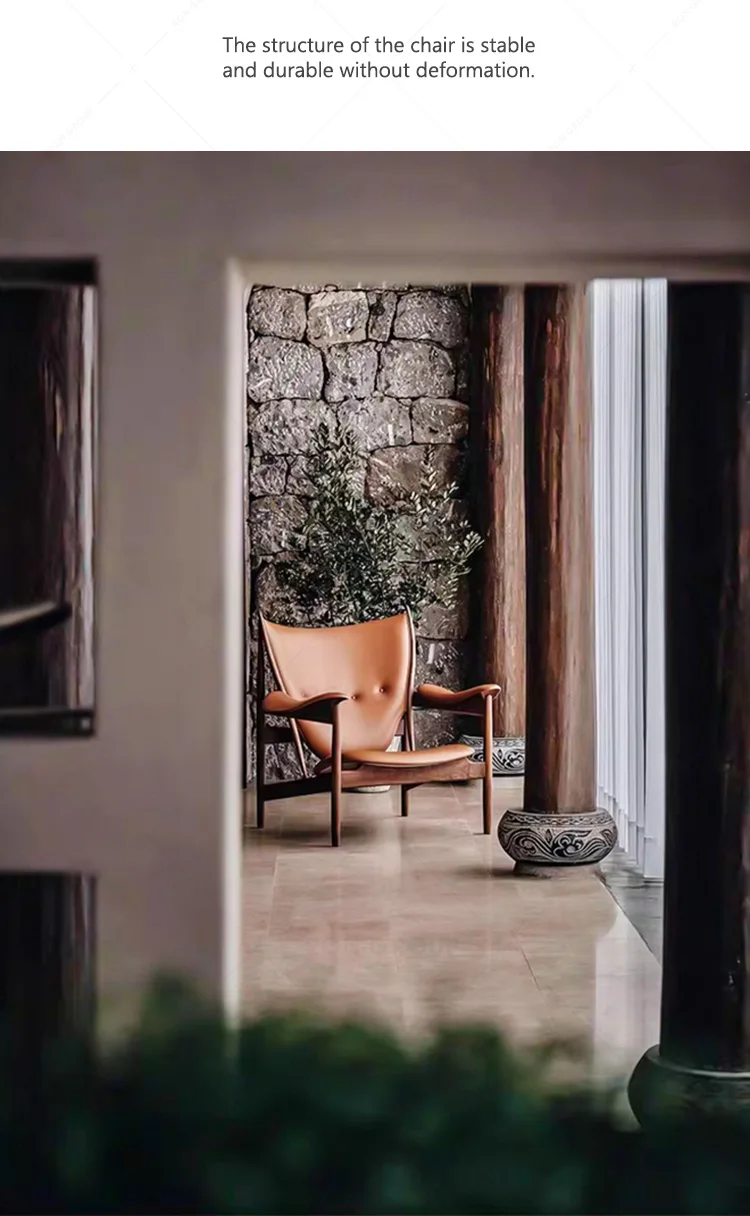 Modern Ash Cloth Down Bag High-end Luxury Natural Wooden Chairs with Armrest Dining Chair
