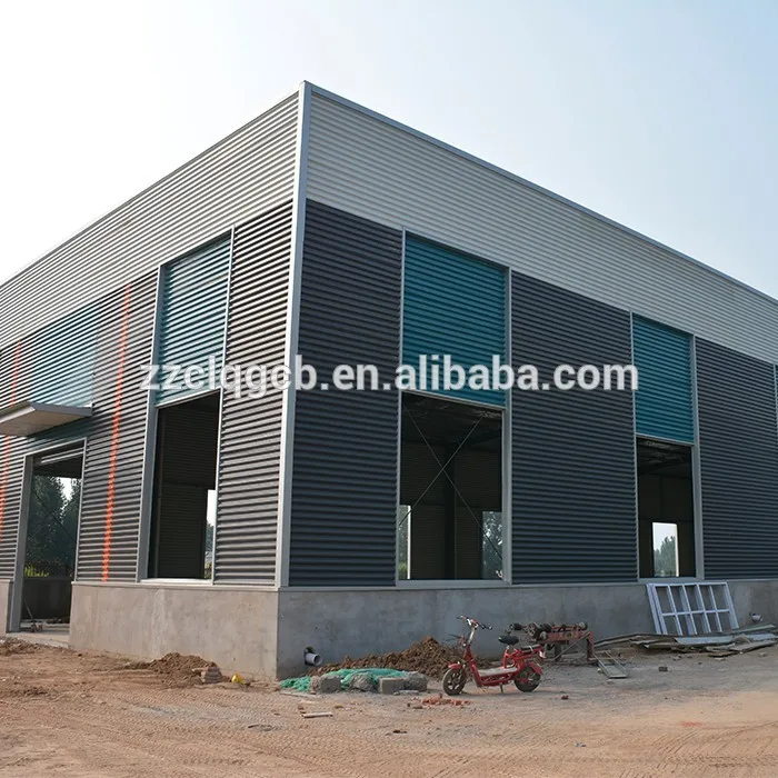 Prefab Engineering Galvanized Steel Warehouse Buildings Design Structure Truss Purlin Barn Shed Horse Arena
