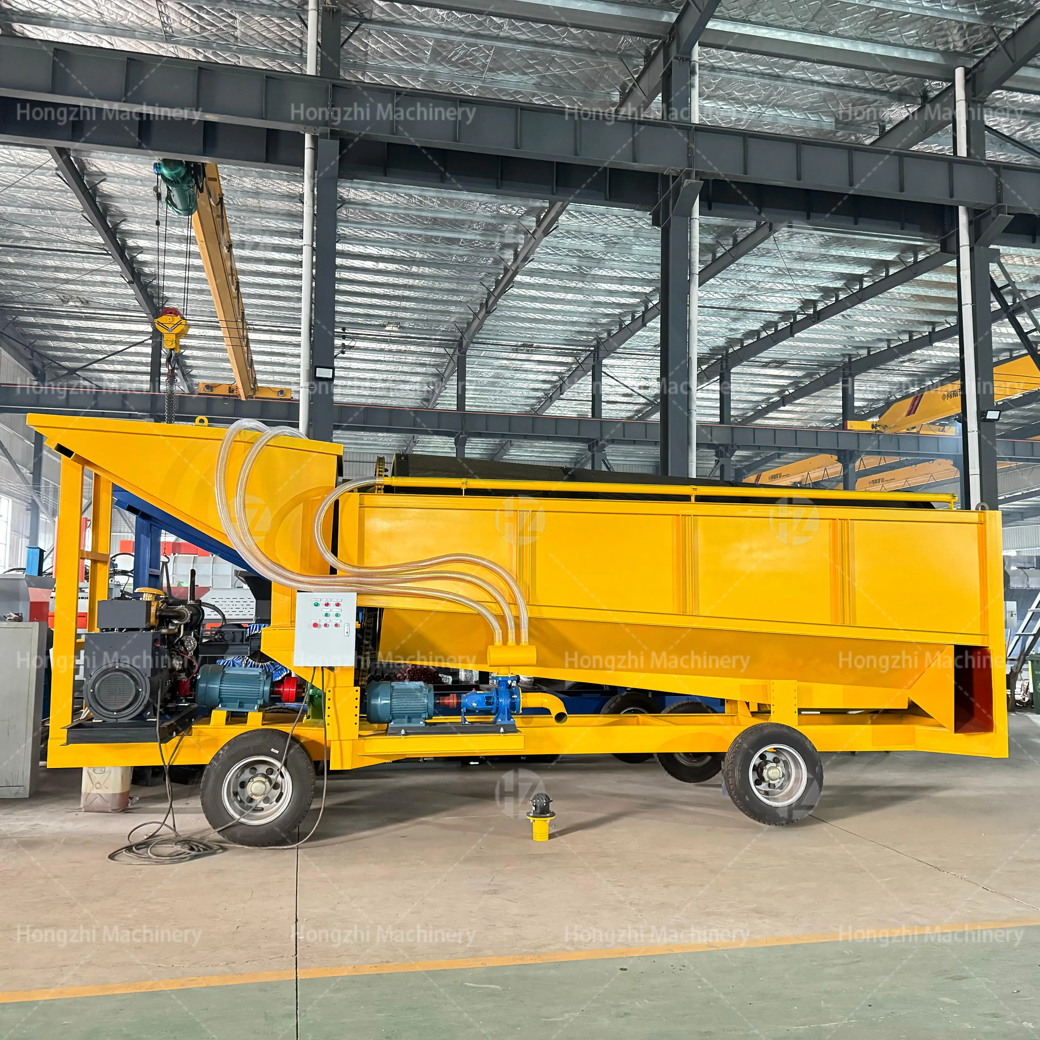 Gold Mining Rotary Trommel Screen Mobile Gold Washing Machine Trommel Soil Washing Machine