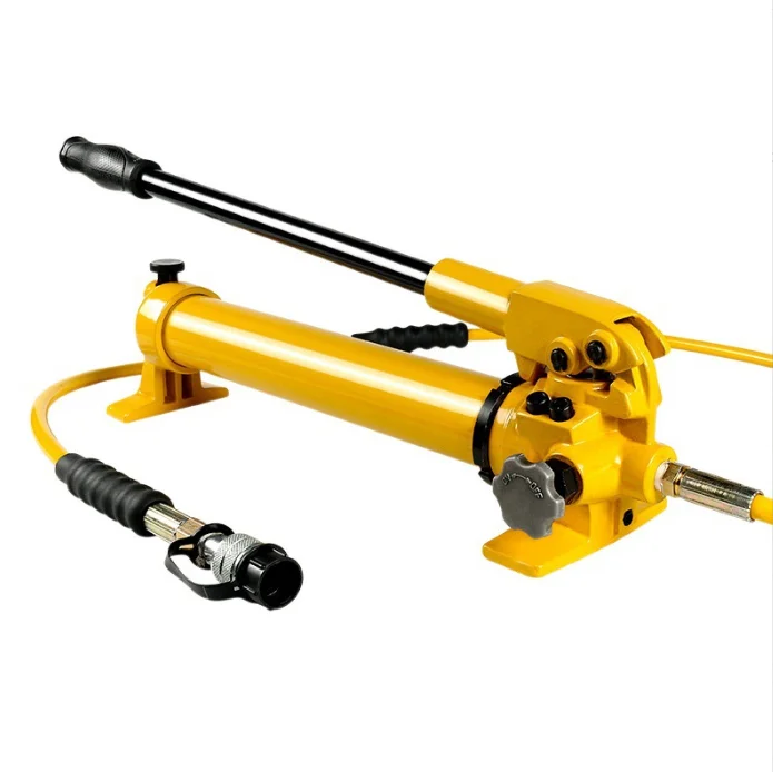 Manual Hydraulic Pump with Pressure Gauge 2-Speed Power Pack for Hydraulic Lifting High Efficiency Hand Pump
