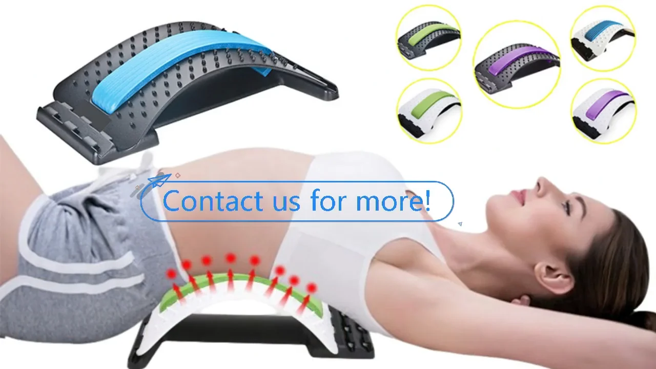 3 Adjustable Settings Back Cracker Board Chiropractor Lumber Massager