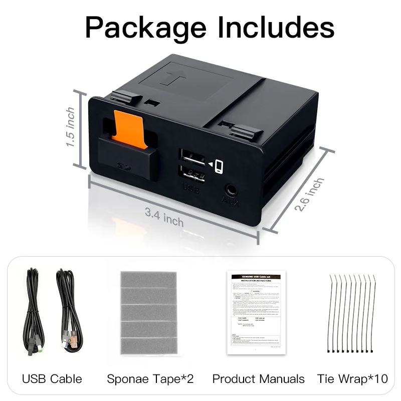 CARABC Mazda Apple Carplay & Android Auto USB Kit 2023